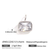 Women's Geometric Zircon Pendant Stainless Steel Choker Necklace With Plated Finish