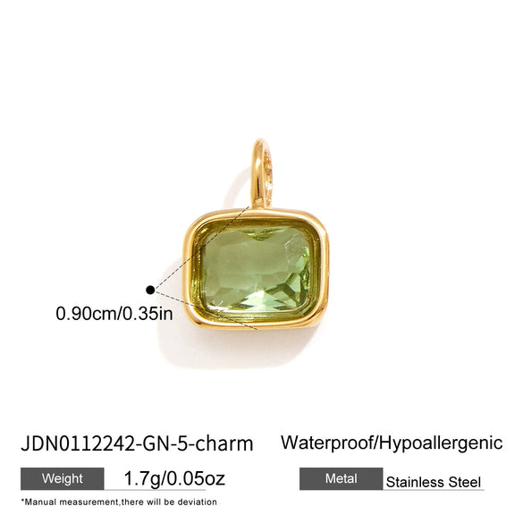 Women's Geometric Zircon Pendant Stainless Steel Choker Necklace With Plated Finish
