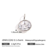 Women's Geometric Zircon Pendant Stainless Steel Choker Necklace With Plated Finish