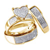 Women's Geometric Zircon Ring Set With Microinlaid Full Stone Design Electroplated Metal And Minimalist Light Luxury Fashion Style