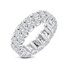 Women's Geometric Zircon Ring 925 Sterling Silver Electroplated Light Luxury Style