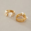 Women's Geometric Zircon Stainless Steel Ring With Multilayer Design And Pvd Vacuum Gold Plating Wholesale Jewelry