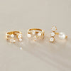 Women's Geometric Zircon Stainless Steel Ring With Multilayer Design And Pvd Vacuum Gold Plating Wholesale Jewelry