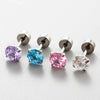 Women's Geometric Zirconia Titanium Steel Earring