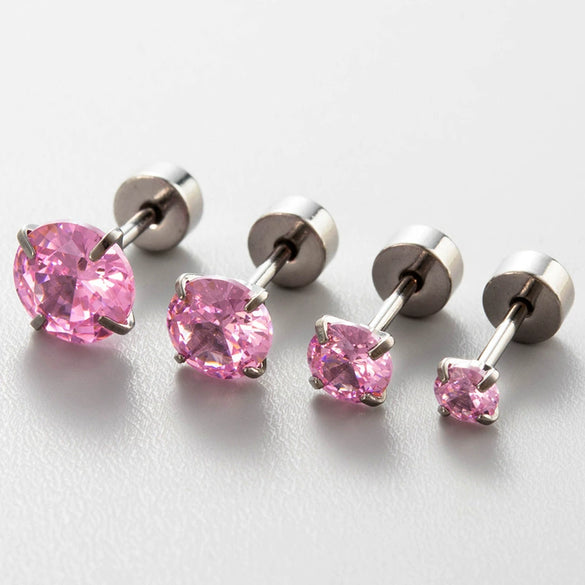 Women's Geometric Zirconia Titanium Steel Earring