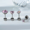 Women's Geometric Zirconia Titanium Steel Earring