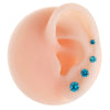 Women's Geometric Zirconia Titanium Steel Earring