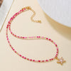 Women's Glass And Alloy Handmade Ocean Elements Geometric Starfish Pendant Adjustable Necklace