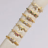 Women's Gold Plated Copper Cute Fairy Flash Diamond Butterfly Flower Rings With Electroplating
