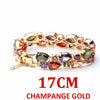 Women's Gold Plated Copper Drop Shape Zircon Bracelet With Electroplated Finish Simple Geometric Jewelry