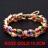 Women's Gold Plated Copper Drop Shape Zircon Bracelet With Electroplated Finish Simple Geometric Jewelry