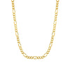 Women's Gold Plated Copper Figaro Chain Necklace Electroplated Cold Style