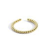 Women's Gold Plated Open Ring Adjustable Beads Geometric Style Electroplated