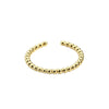Women's Gold Plated Open Ring Adjustable Beads Geometric Style Electroplated