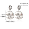 Women's Gold Plated Stainless Steel Wave Earrings With Ocean Inspired Shell Star Pearl And Butterfly Details