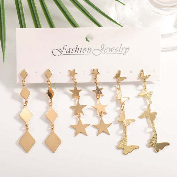 Women's Gold Tone Ginkgo Leaf Tassel Earrings Geometric Floral Statement Jewelry With Stainless Steel Posts And Electroplated Finish