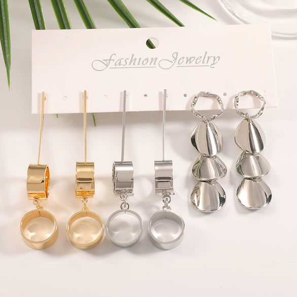 Women's Gold Tone Ginkgo Leaf Tassel Earrings Geometric Floral Statement Jewelry With Stainless Steel Posts And Electroplated Finish