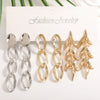Women's Gold Tone Ginkgo Leaf Tassel Earrings Geometric Floral Statement Jewelry With Stainless Steel Posts And Electroplated Finish