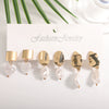 Women's Gold Tone Ginkgo Leaf Tassel Earrings Geometric Floral Statement Jewelry With Stainless Steel Posts And Electroplated Finish