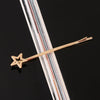 Women's Gold Tone Metal Word Clip Hairpin With Simple Floral Design And Electroplated Finish Hair Accessory