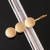 Women's Gold Tone Metal Word Clip Hairpin With Simple Floral Design And Electroplated Finish Hair Accessory