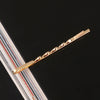 Women's Gold Tone Metal Word Clip Hairpin With Simple Floral Design And Electroplated Finish Hair Accessory