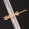 Women's Gold Tone Metal Word Clip Hairpin With Simple Floral Design And Electroplated Finish Hair Accessory