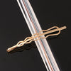 Women's Gold Tone Metal Word Clip Hairpin With Simple Floral Design And Electroplated Finish Hair Accessory