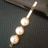 Women's Gold Tone Metal Word Clip Hairpin With Simple Floral Design And Electroplated Finish Hair Accessory