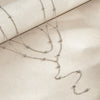 Women's Gold Tone Stainless Steel Round Bead Chain Necklace Yshaped Long Layering Design With Lobster Clasp