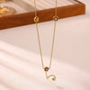 Women's Goldplated Floral Heart Pearl Y Necklace With Baroqueinspired Pendant And Ochain Design