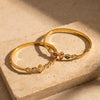 Women's Goldplated Stainless Steel Oval Bangle Bracelet With Simple Design And Colorfast Finish