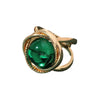 Women's Green Silk Scarf Buckle Multifunctional Shawl Corner Fixing Buckle Zinc Alloy Geometric Crystal Inlaid Electroplated