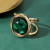 Women's Green Silk Scarf Buckle Multifunctional Shawl Corner Fixing Buckle Zinc Alloy Geometric Crystal Inlaid Electroplated