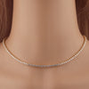 Women's Gypsophila Shining Box Chain Choker Clavicle Chain Necklace Bracelet With Geometric Styling And Electroplating