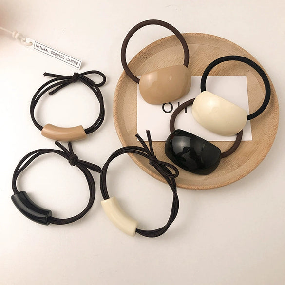 Women's Hair Accessories Plastic Resin Handmade Hair Clips Hair Ties Hairpins Hair Rings