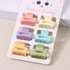 Women's Hair Accessories Sixpiece Set Of Bright Colorful Bangs And Small Clips Plastic Resin Geometric Baking Paint