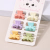 Women's Hair Accessories Sixpiece Set Of Bright Colorful Bangs And Small Clips Plastic Resin Geometric Baking Paint