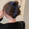 Women's Hair Clip Polyester Fiber Black Bow Handmade