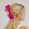 Women's Hair Clip Polyester Fiber Black Bow Handmade
