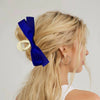 Women's Hair Clip Polyester Fiber Black Bow Handmade