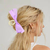 Women's Hair Clip Polyester Fiber Black Bow Handmade