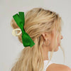 Women's Hair Clip Polyester Fiber Black Bow Handmade