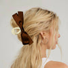 Women's Hair Clip Polyester Fiber Black Bow Handmade