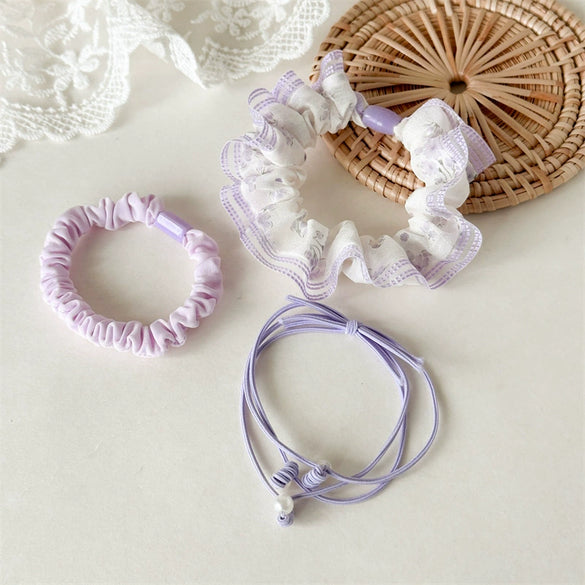 Women's Hair Rope Set Cute Style Handmade Fabric