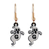Women's Halloween Alloy Earrings With Dripping Oil Finish Pumpkin Ghost And Spider Designs Playful Festive Costume Jewelry