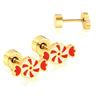 Women's Halloween Candy Earrings In Stainless Steel With Electroplated Finish And Festive Fashion Style