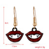 Women’s Halloween Skull Spider And Pumpkin Alloy Drop Earrings With Electroplated Finish Playful Spooky Cartoon Festival Jewelry