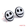 Women’s Halloween Skull Spider And Pumpkin Alloy Drop Earrings With Electroplated Finish Playful Spooky Cartoon Festival Jewelry
