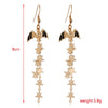 Women’s Halloween Skull Spider And Pumpkin Alloy Drop Earrings With Electroplated Finish Playful Spooky Cartoon Festival Jewelry